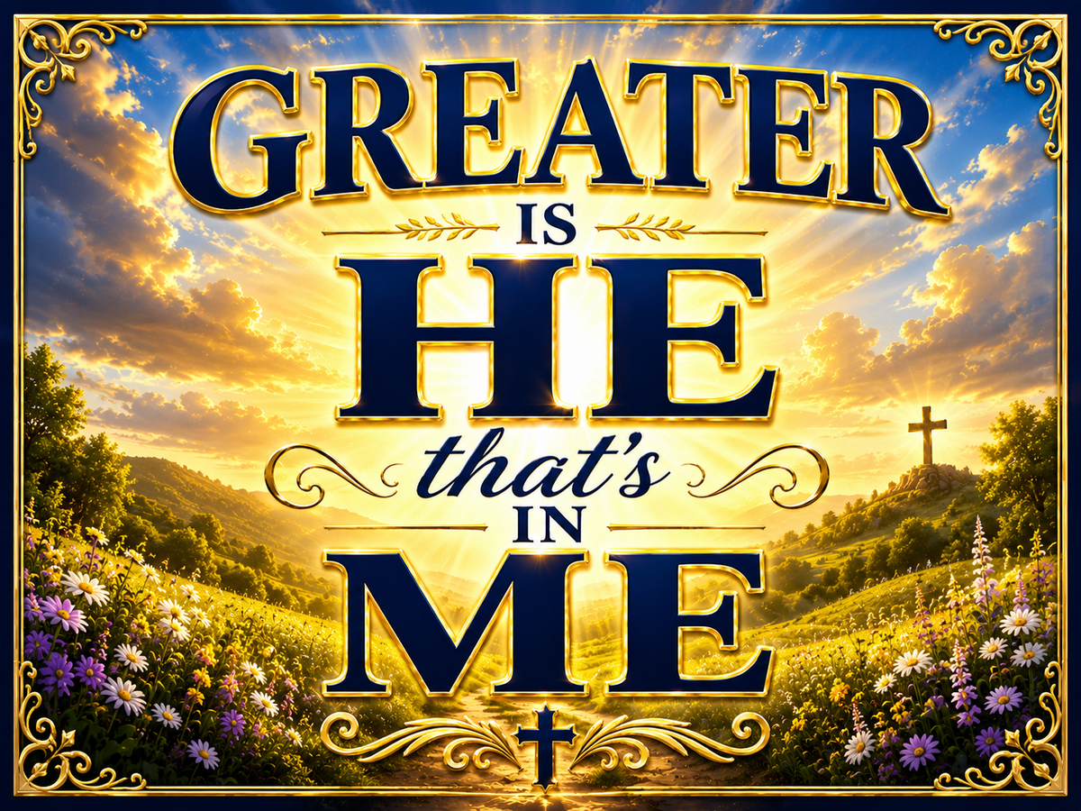 Greater Is He