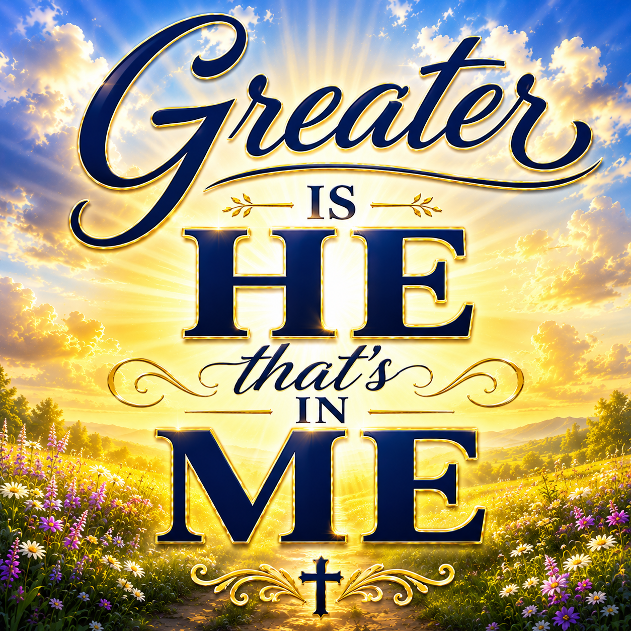 Greater Is He